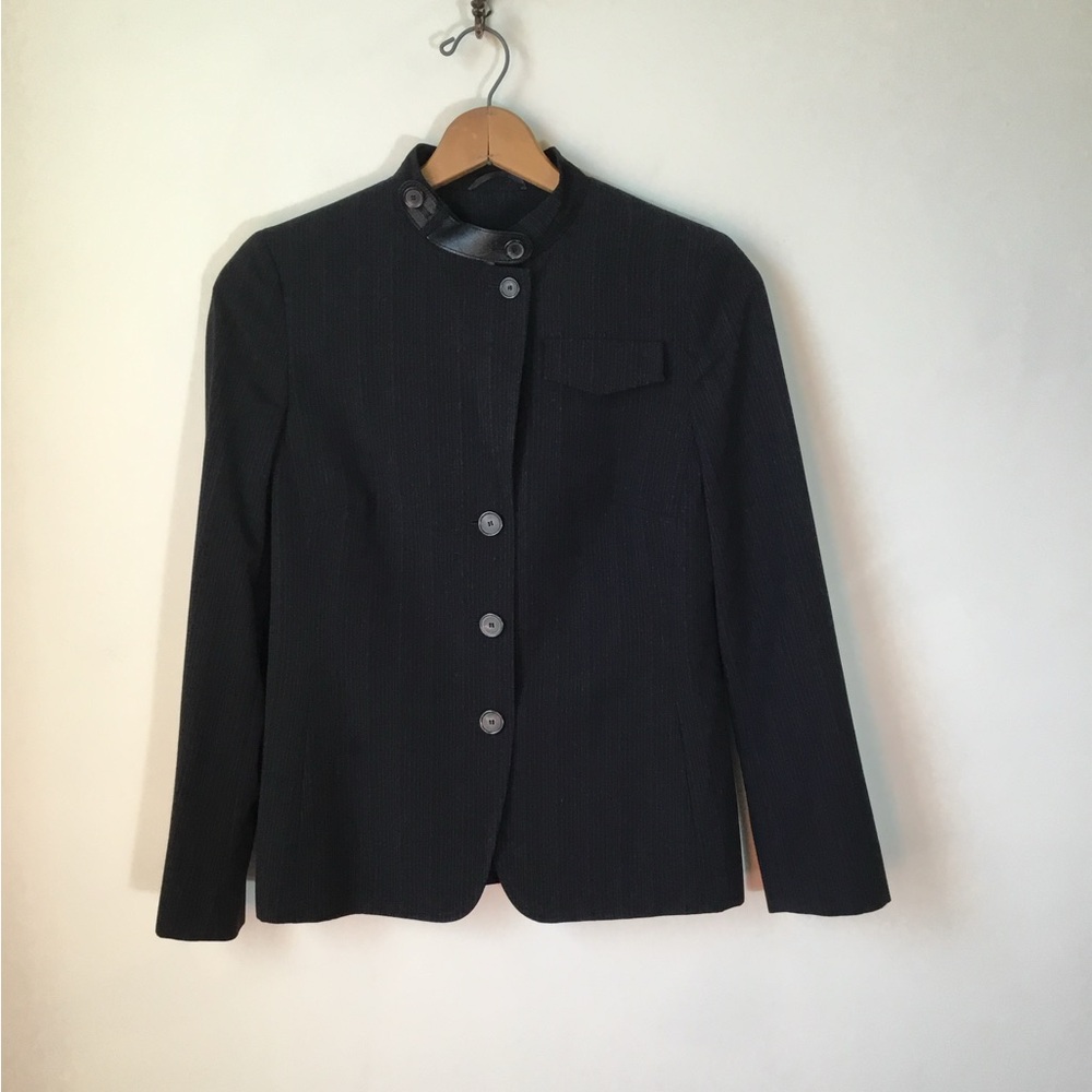 Akris Punto Pin Striped Wool Jacket/Blazer